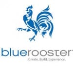 blue rooster